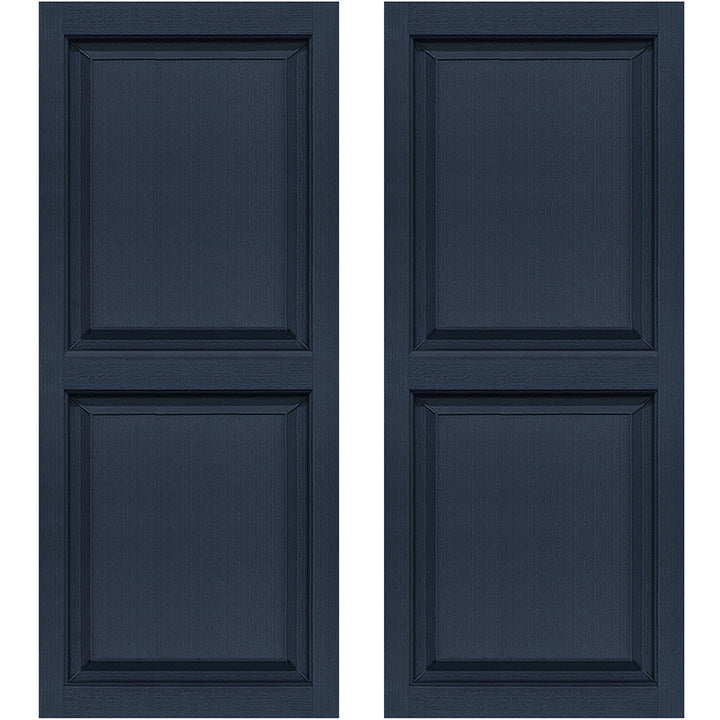 Shutters Vinyl Raised Panel Dark Blue 14.5