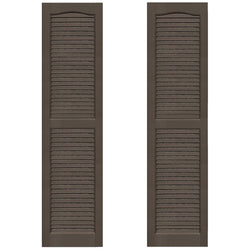 Shutters Vinyl Louvered Slate Burnished 14" x 60-72" long (Pair)